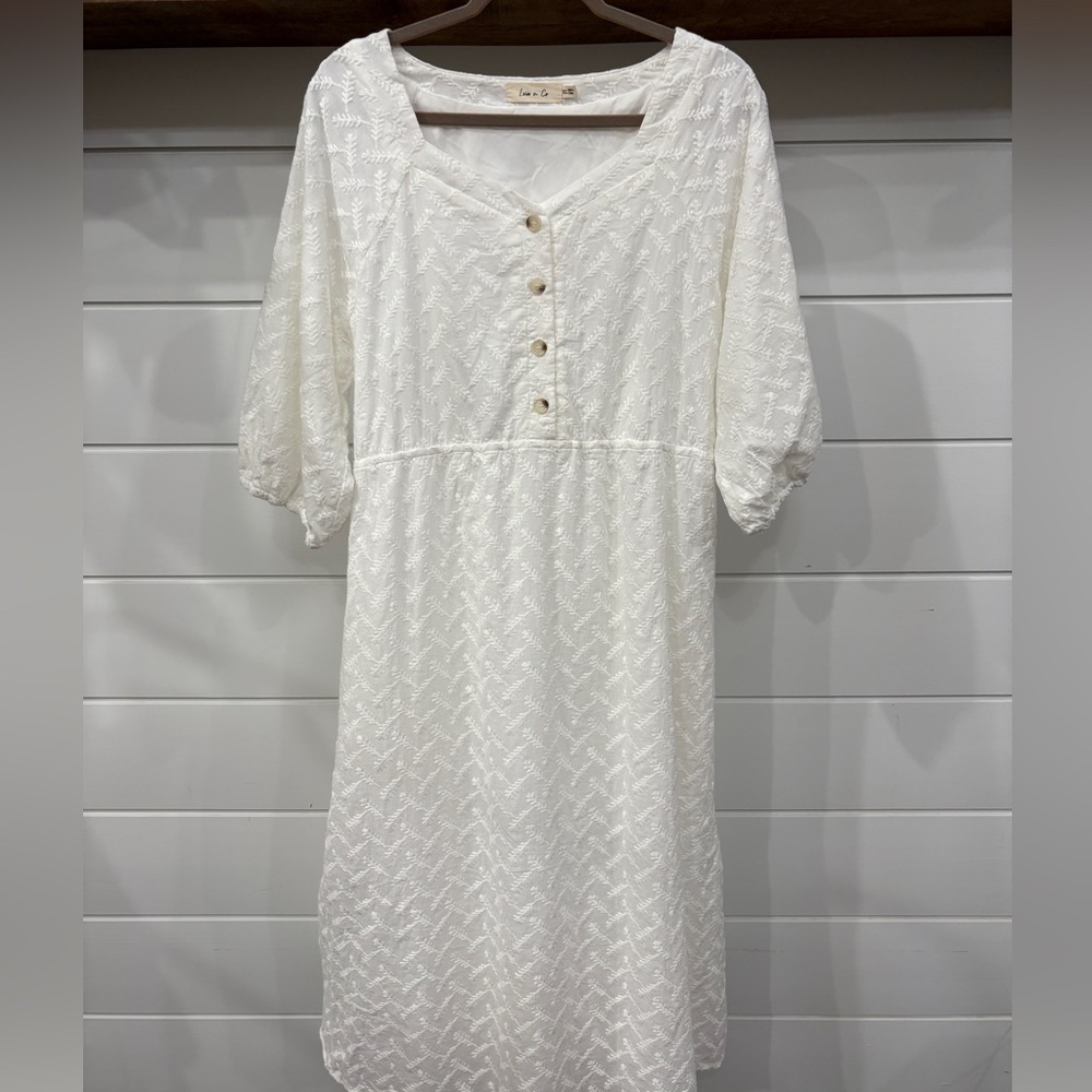 Leia n Co. Embroidered Maxi Dress